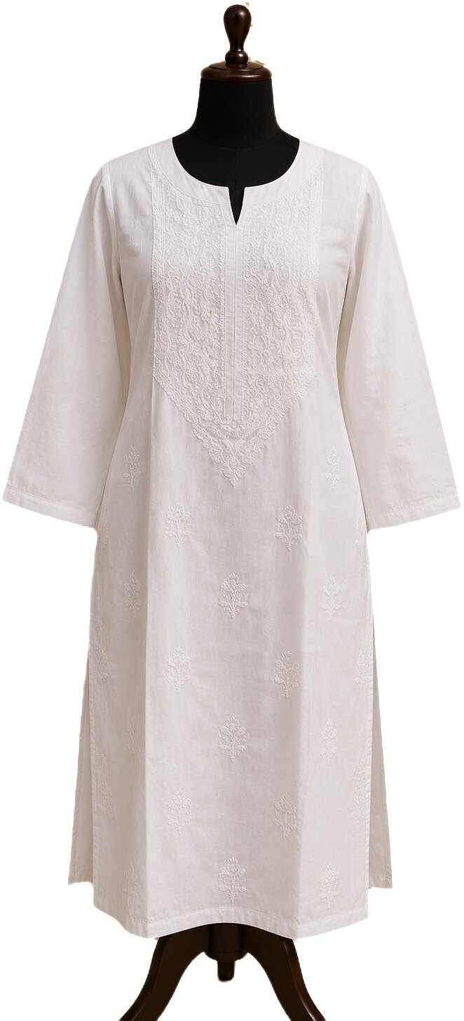 Lakhnavi Embroidery Kurti
